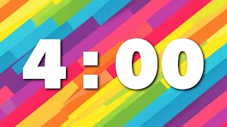 4:00 Bright Rainbow Countdown Timer