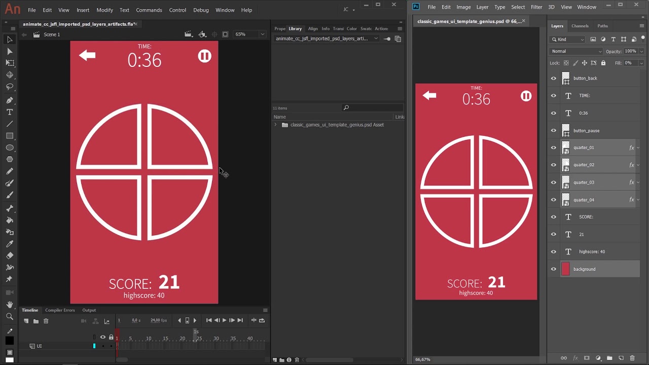 Animate CC - Script to replace imported PSD bitmaps - YouTube