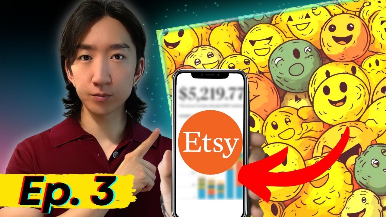 Selling AI Art On Etsy With No Money ($10k Challenge Ep.3) - YouTube