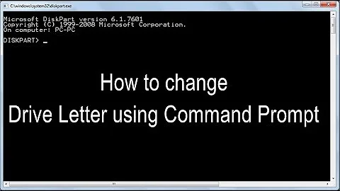 How to change Drive Letter using Command Prompt