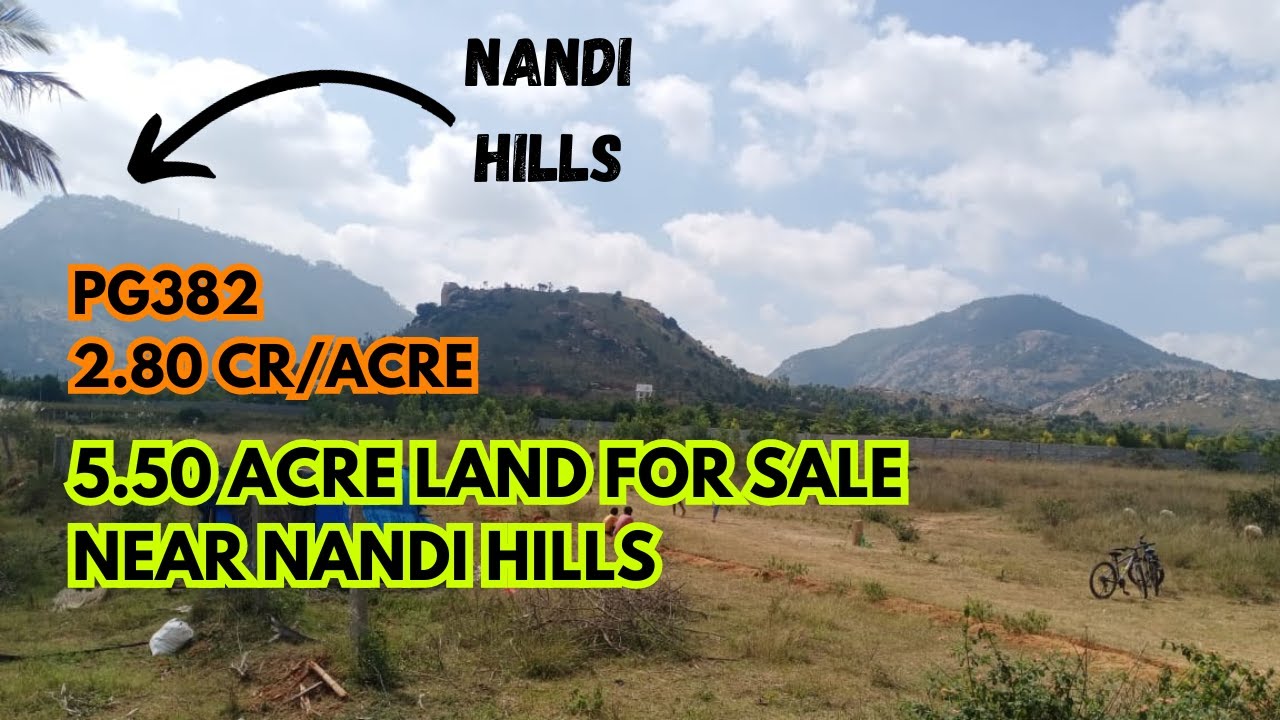 5.50 Acre Land for Sale near Nandi Hills [Agricultural] PG382