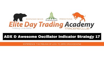 ADX & Awesome Oscillator Indicator Strategy 17  - Oscillator Analysis - [Elite Day Trading Academy]