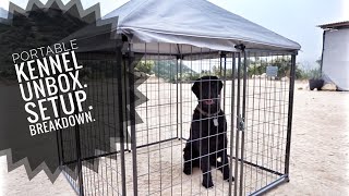 Portable Dog Kennel From Retriever…Unbox…Setup…Breakdown