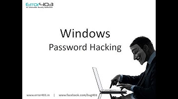 How to Hack Windows Password using command Prompt (Windows 7)
