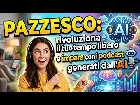 Video Pazzesco: rivoluziona il tuo tempo libero e impara con i podcast generati dallAI