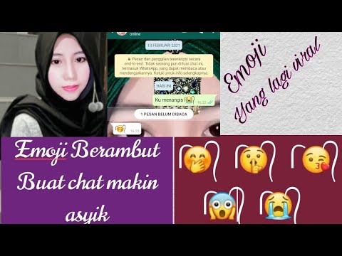 Viral Hairy emoji || Emoji Berambut yang lagi viral 