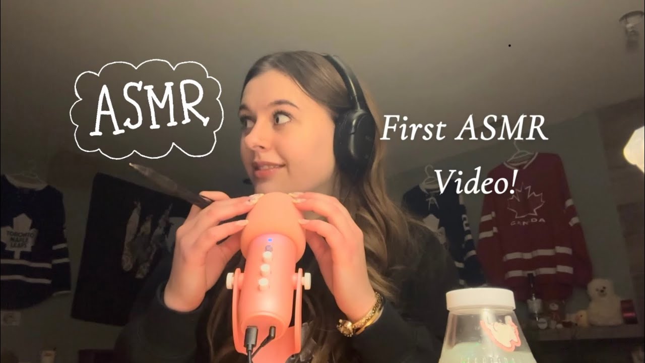 First ASMR Video! | random triggers (no talking)