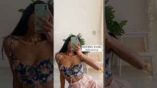 ? DIY Milkmaid Top Mini Sewing Vlog ?