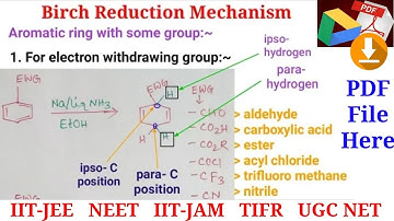 Birch Reduction for alkenes, alkynes & arenes (part 2) | IIT JAM TIFR CSIR NET GATE