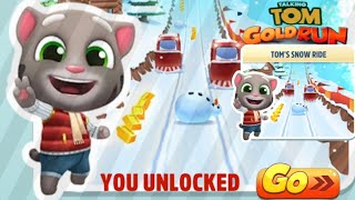 Talking Tom Gold Run / Tom's Snow Ride / Frosty Tom Unlocked - Gameplay Walkthrough | Gaming 2.0 screenshot 3