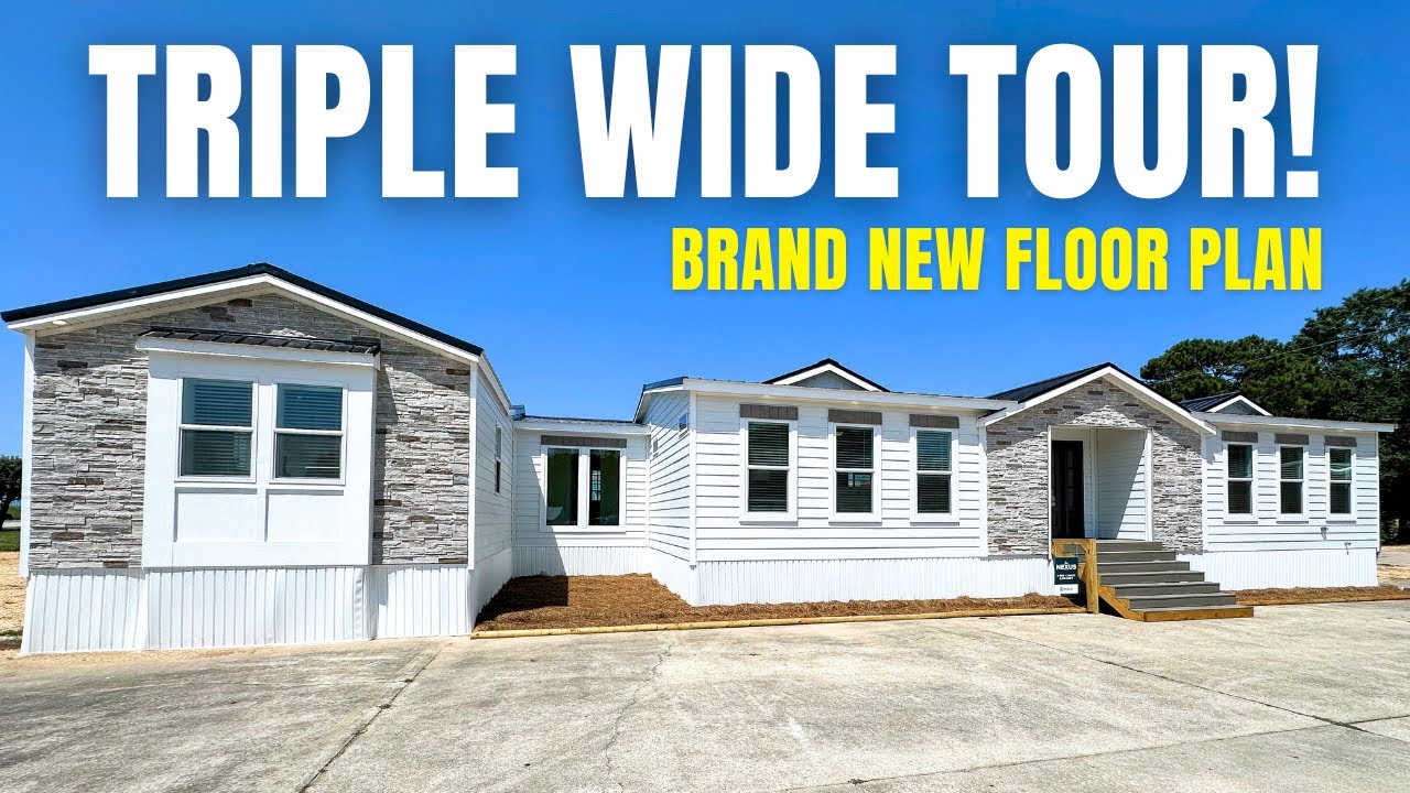 My First Triple Wide Tour! YES this is a mobile home! 2,538sqft.