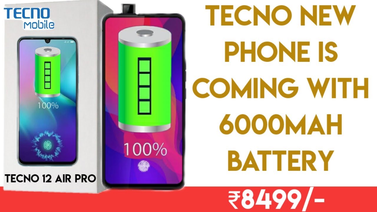 Tecno Phone With 6000mAh Battery😍Price only 7999₹ YouTube