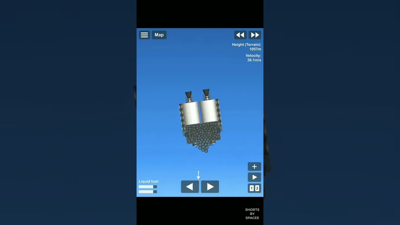 Cluster Bomb in Spaceflight Simulator