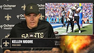 Kellen Moore on How Close Saints are to First Win After 0-4 Start | James Skrmetta Reacts