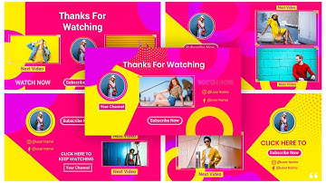 Fashion Youtube End Screen After Effects Templates | Adobe Creative Cloud 2022 AE Templates