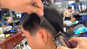 Hướng Dẫn Kê Lượt Kiểu Side part +Cắt Tốp Cực Chi Tiết.Khiêm Tóc Nam