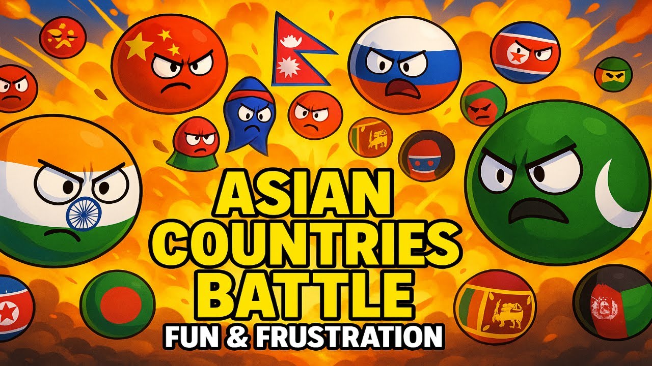 Asian countries battles || fun & frustration || Let's see India VS Pakistan and  asian countries