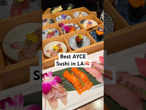 Everything I ate at the BEST all-you-can-eat sushi restaurant in LA losangeles sushi foodie