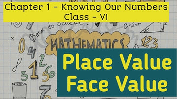 How to find Place Value and Face Value of a number|Chapter 1- Knowing our numbers|Class 6|CBSE|NCERT