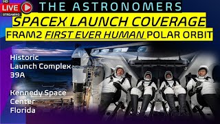 LIFTOFF!🚀SpaceX Launches FRAM2 First Human Polar Orbit Mission!
