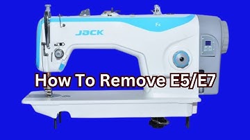 How To Easily Remove The E5/e7 Jack On A Sewing Machine