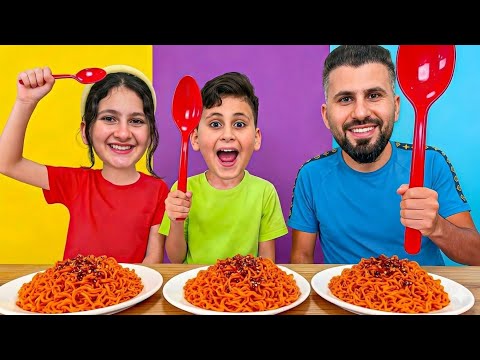 تحدى  ملعقة كبيرة🥄😅 ضد ملعقة صغيرة_ ضد ملعقة متوسطة 😱تحدى جديد  وصعب_ عالم ميرا 