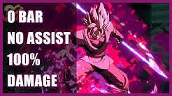 Dragon Ball FighterZ: Goku Black 100% RESET Combo 0 Bar Start Corner