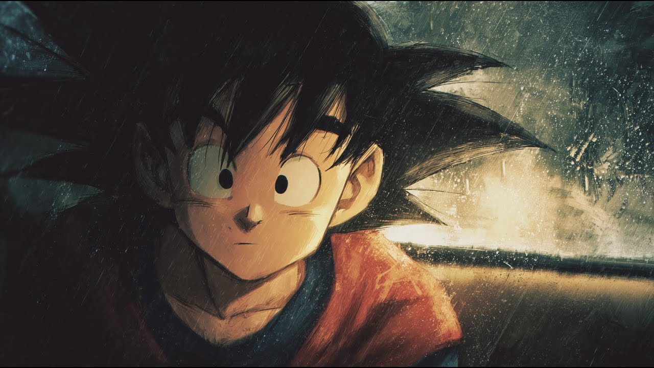 Goku Lofi 🌧️ Rainy Night of a Warrior | Dragon Ball Inspired Chill Beats