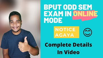 Bput odd sem exam in ONLINE mode||Notice for bput odd sem exam🔥||Complete details in video