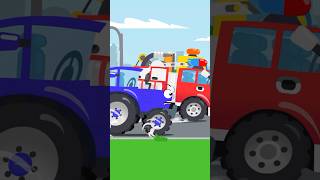 Tractor 🚜 and Cars Friends 🚒🚓🛻Cartoon for Kids 🧒 #carcartoon #cars #animation #carsforkids