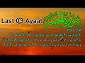 Surah al hashar last 03 ayattelawat qirathafiz muhammad hashir