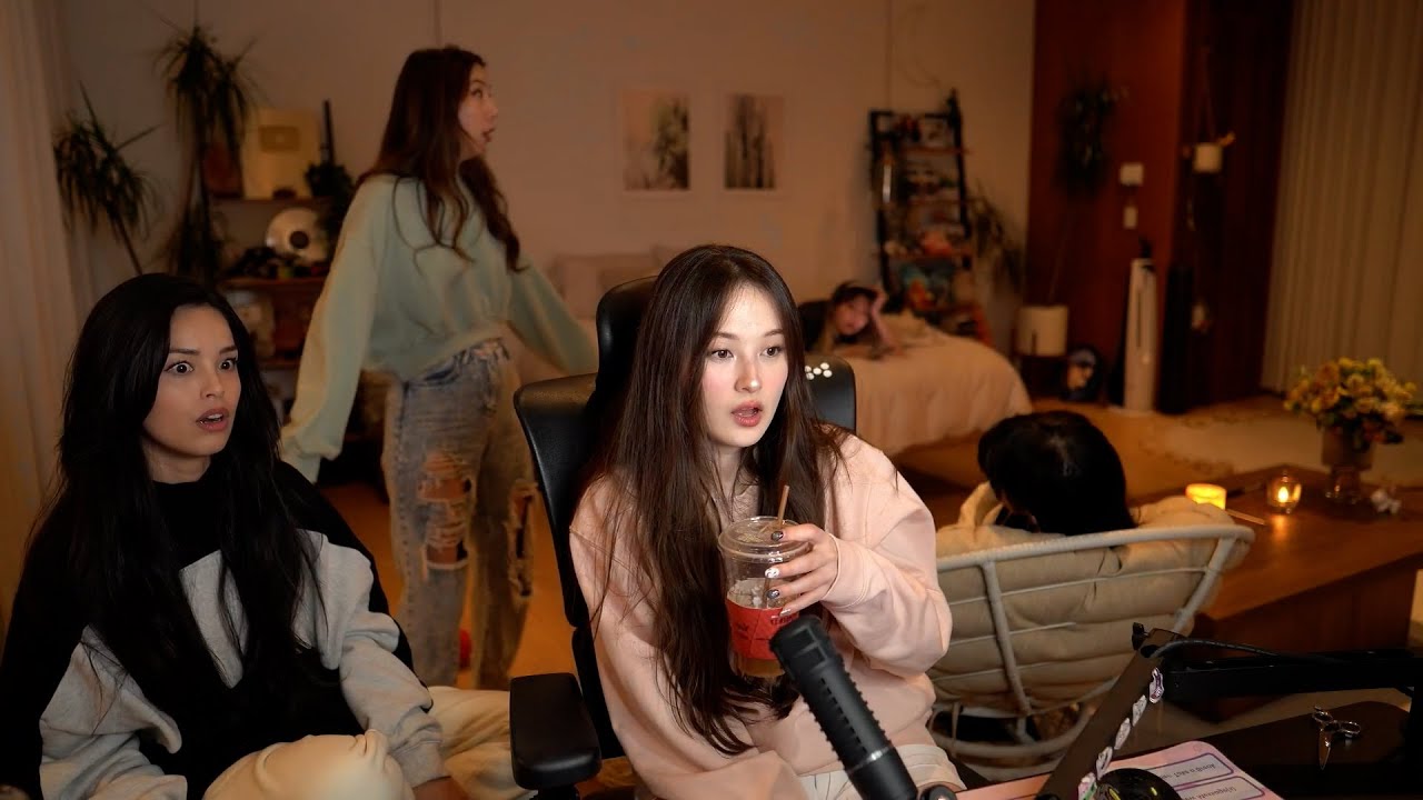 MIYOUNG PRANKS FUSLIE & VALKYRAE AFTER HAUNTED HOUSE