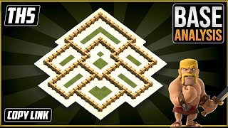 NEW Beast TH5 HYBRID/TROPHY Base 2023!! COC Town Hall 5 (TH5) Trophy Base Design - Clash of Clans screenshot 5