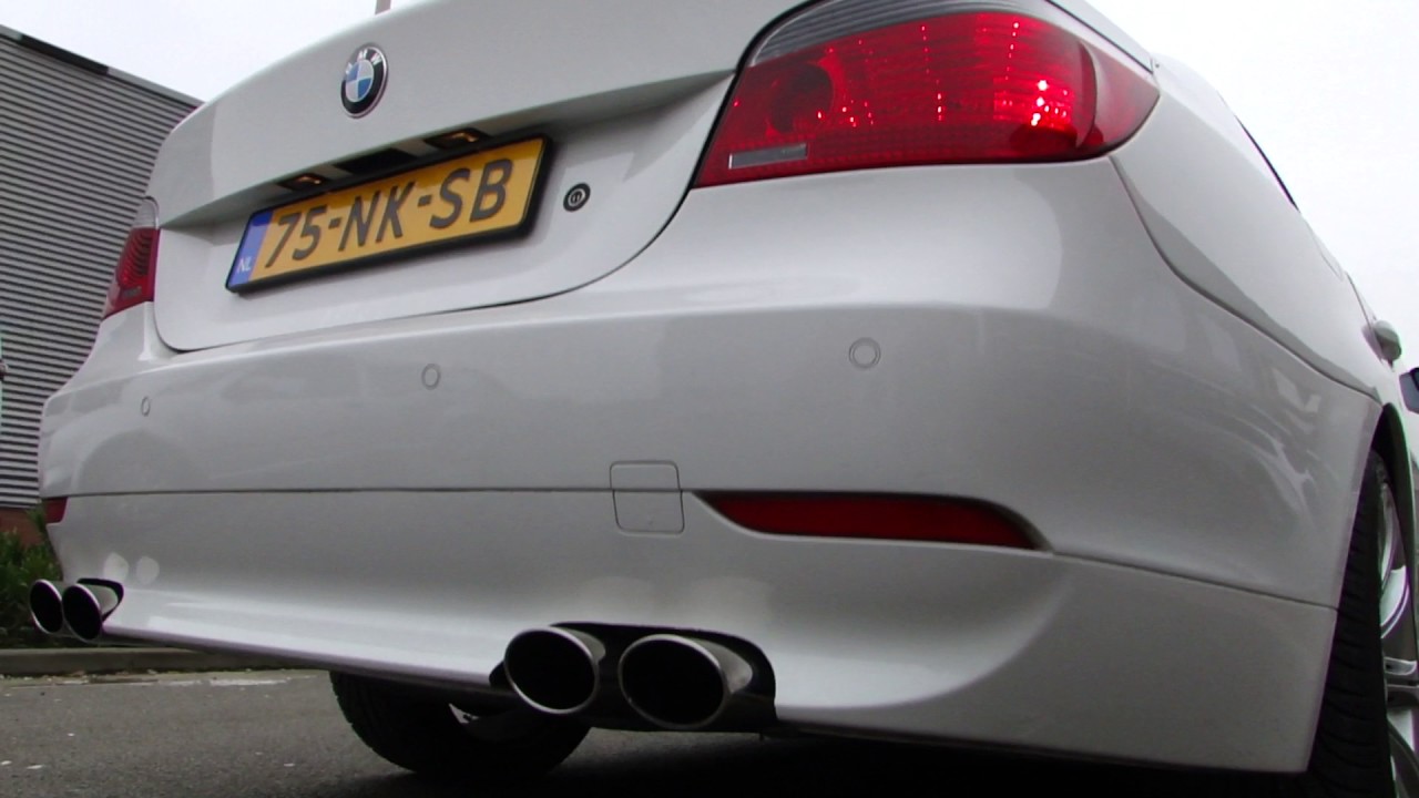 BMW E60 520i DUPLEX EXHAUST SOUND SYSTEM SPORTUITLAAT UITLAAT bY www