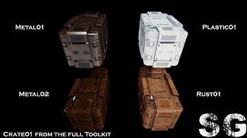 Unity3D - Sci Fi Modular Level Building Toolkit - 007 - Crate01 Rotate