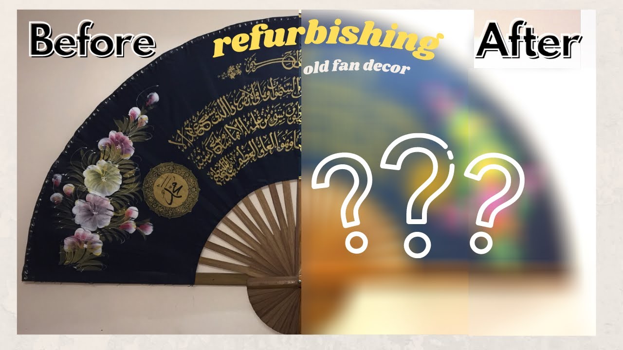 Refurbishing OLD wall fan | Upcycle Japanese Wall fan | Wall Décor