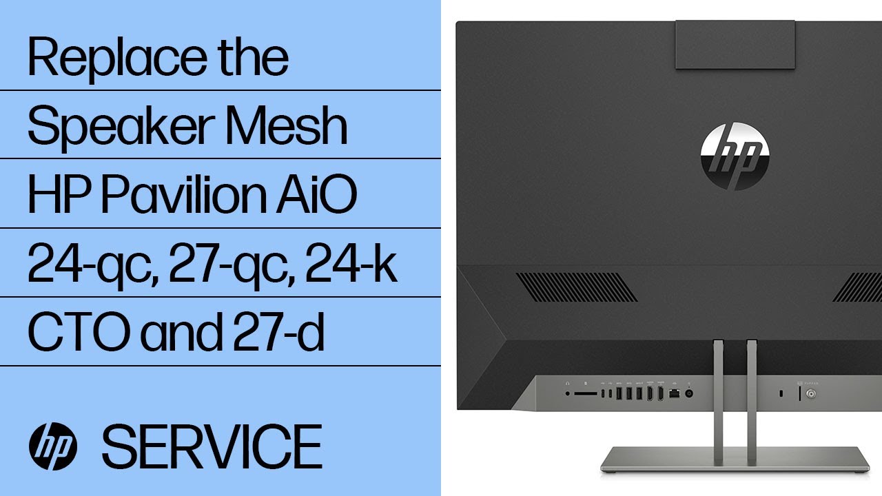 Replace the Speaker Mesh | HP Pavilion 