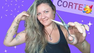 COOOORTE♡DIA DE APARAR AS PONTAS E MUDAR O VISUAL 🤩VCS PEDIRAM E EU TROUXE!VEM😉#cabelo#cortes#loiro