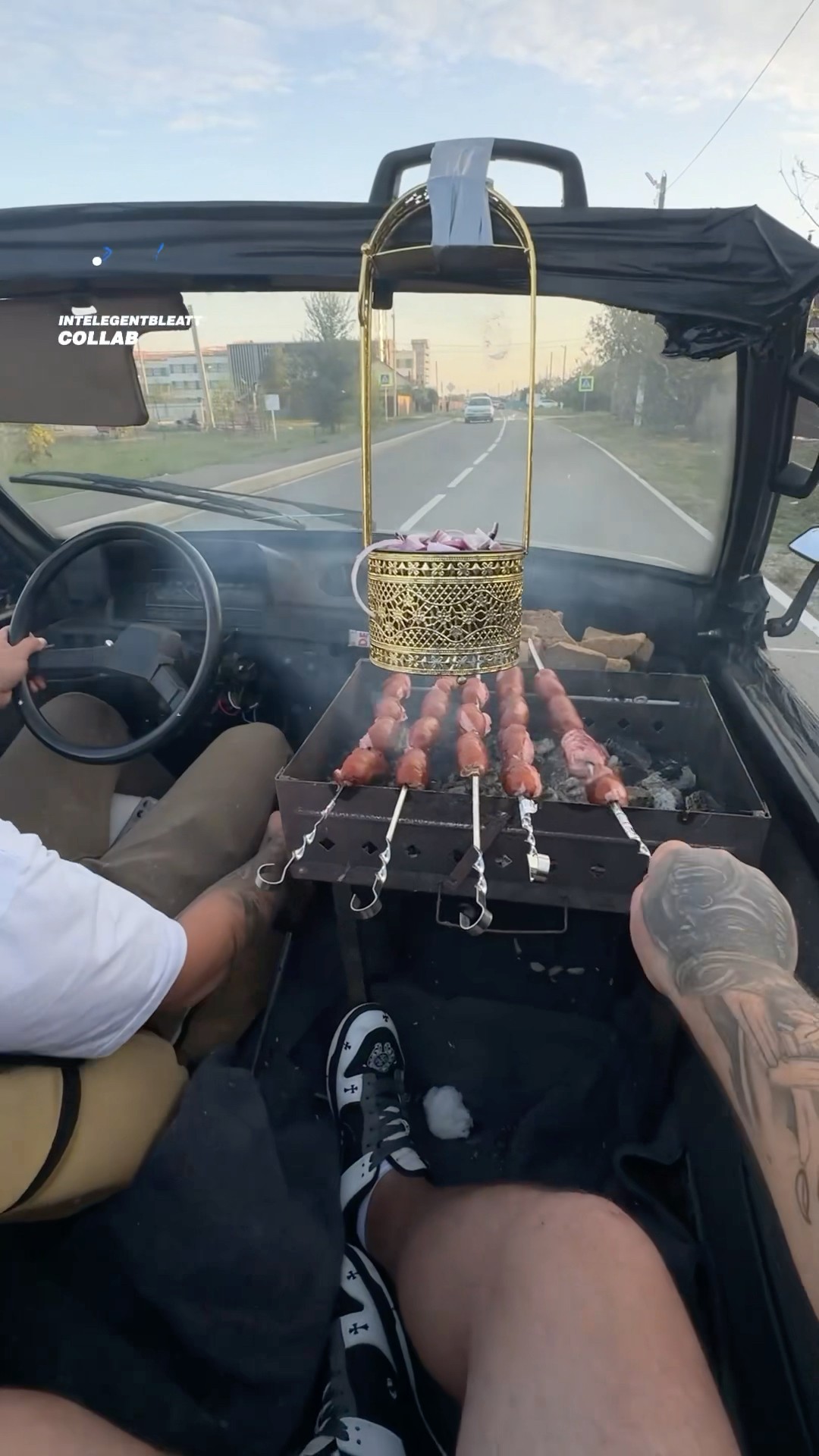 Imagine having a BBQ inside your car...? #bbq #cars #funny