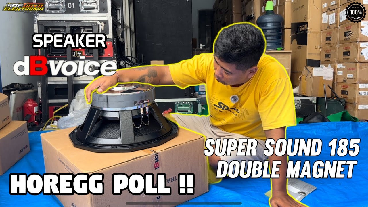 REVIEW SPEAKER DB VOICE SUPER SOUND 185 ' DOBLE MAGNET JUMBO ' BENAR BENAR HOREGGG !!
