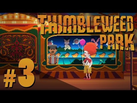 Video: Thimbleweed Parkin Uuden DLC: N Avulla Voit Jättää äänettömän Ransome The Clownin Kirouksen Puheen