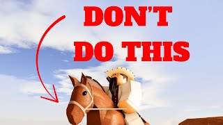 Don't make this mistake in Westbound | Roblox Westbound