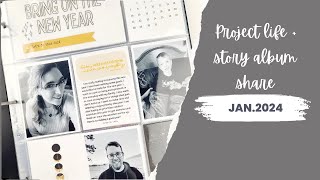 January project life and story share 2024