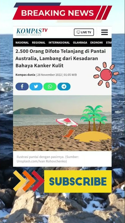 Ribuan orang foto telanjang di Pantai Australia #shorts