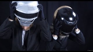 Daft Punk unmask and perform &quot;Get Lucky&quot; at Secret Gig! FUNNY 2013 HD