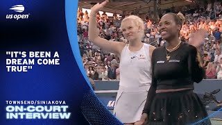 Townsend/Siniakova On-Court Interview | 2025 US Open Quarterfinal