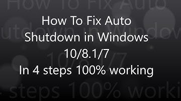 How to fix auto Shutdown/Restart Problem on windows 10[permanentlysolved] in 4 steps