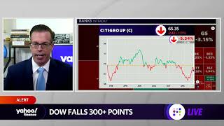 Market check: Financials lower at open after banks report earnings