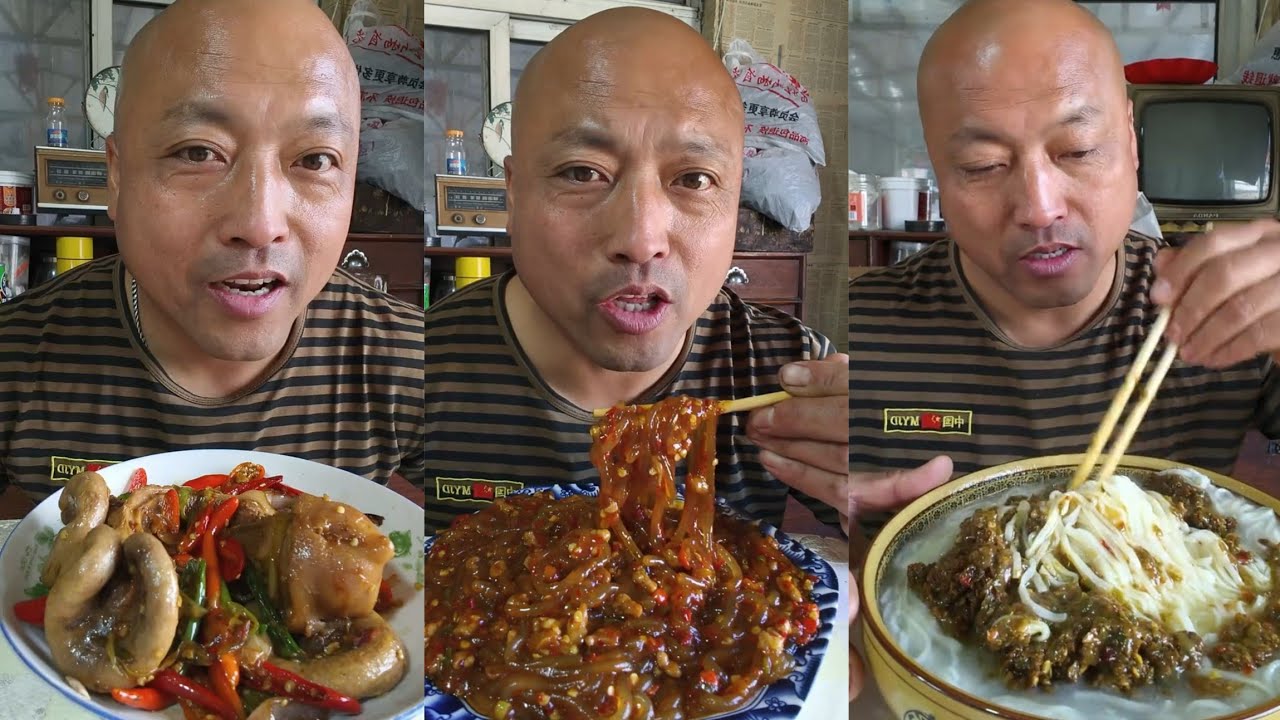 YUMMY/Challenge Eating Pork 🤤 Meat 🥓 Noodle 🍜😋, Friend Fish Chicken 🍗#meat #mukbang #noodles #foodie