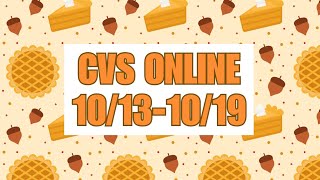 CVS ONLINE 10/13-10/19|Randee Saves